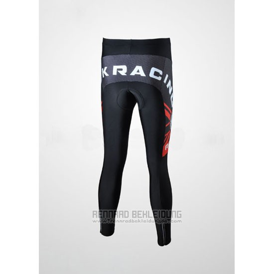 2010 Fahrradbekleidung Rock Racing Shwarz und Rot Trikot Langarm und Tragerhose